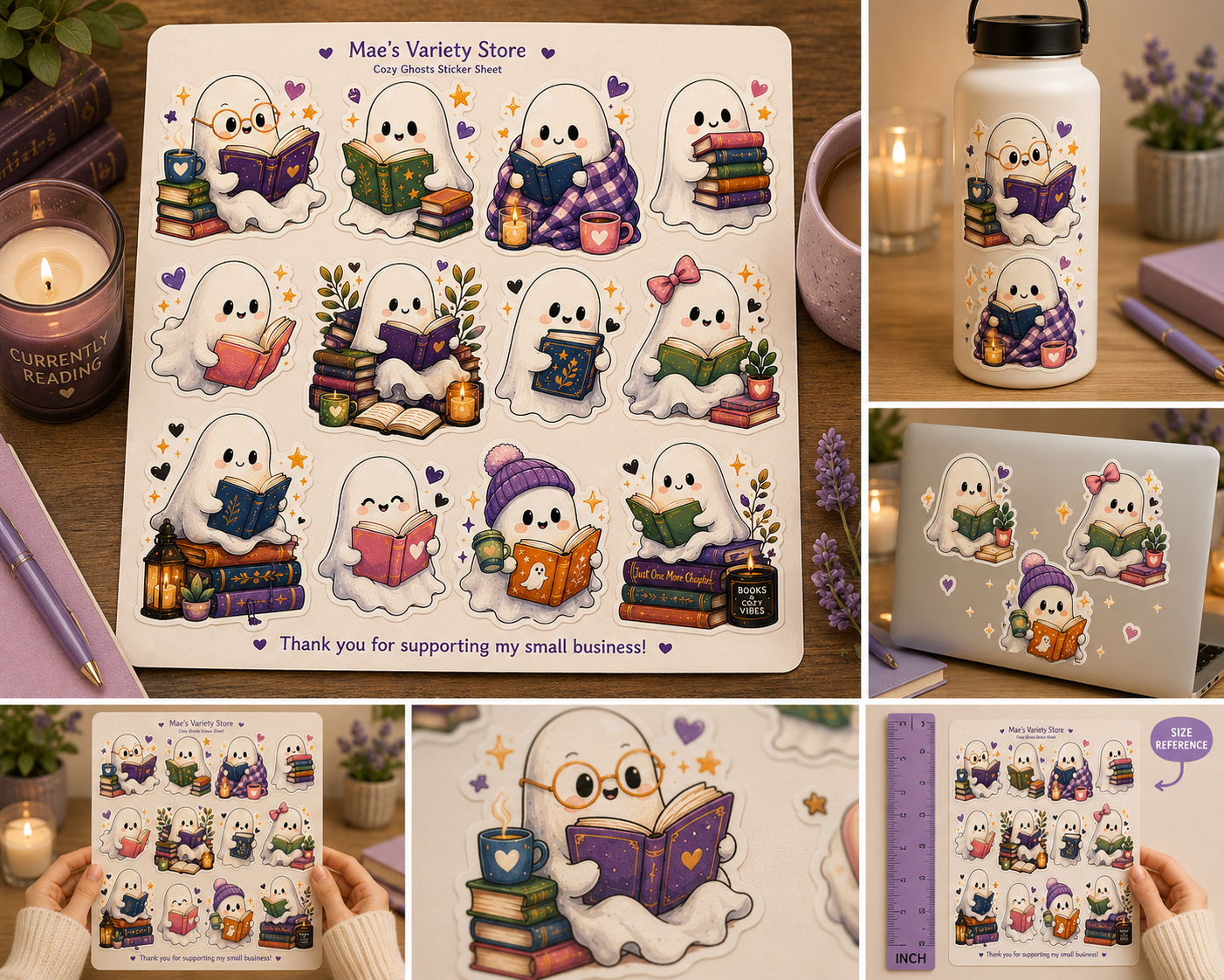 Book Ghosts Stickers