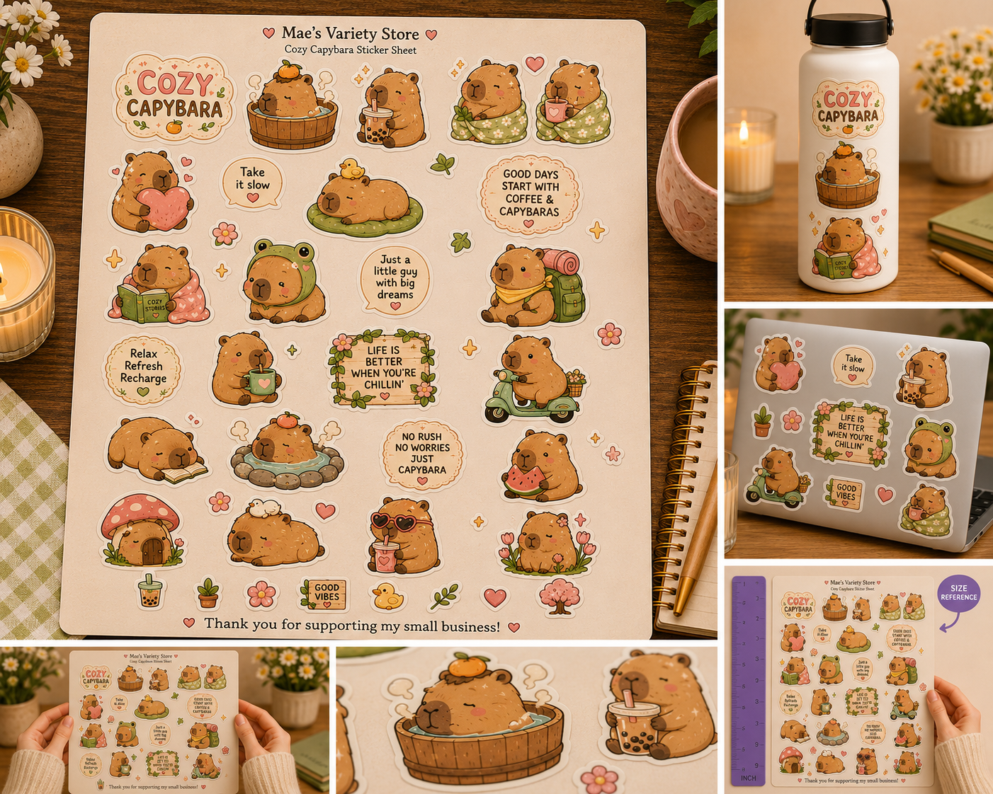 Capybara Stickers