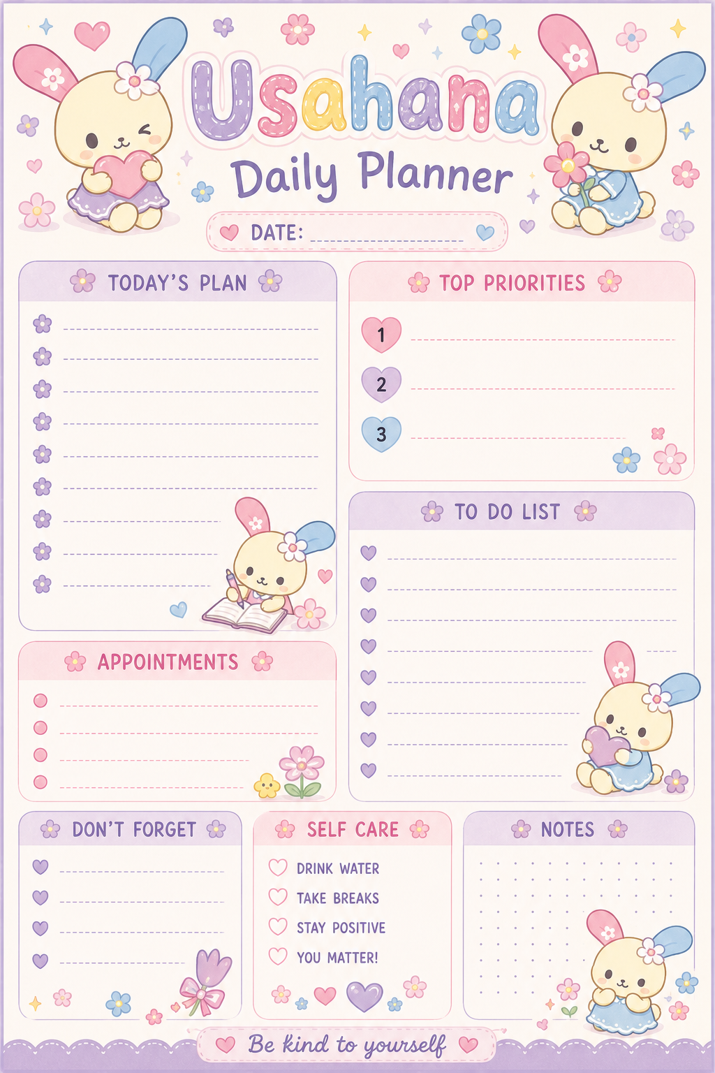 Usahana Daily Planner