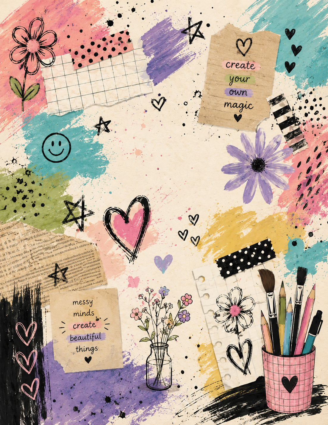 Artist Bright Composition Book