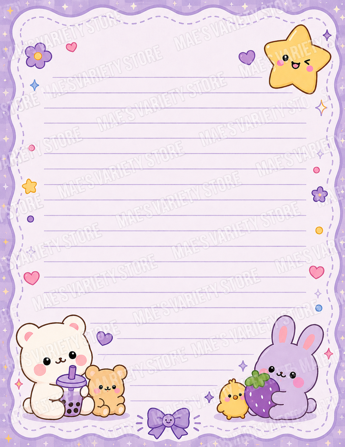 Purple "Notes" Notebook - Version 2