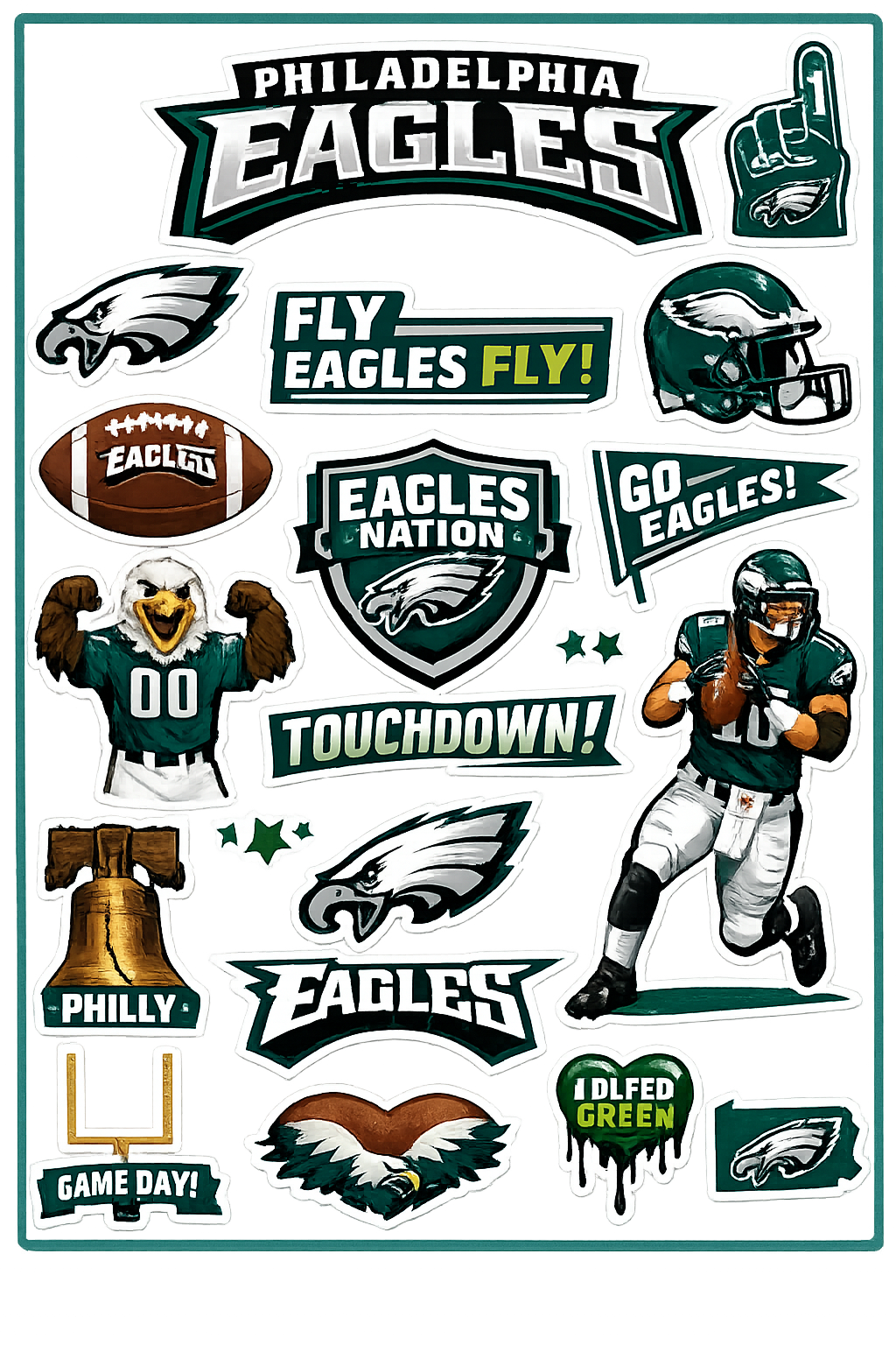 Philadelphia Eagles Stickers