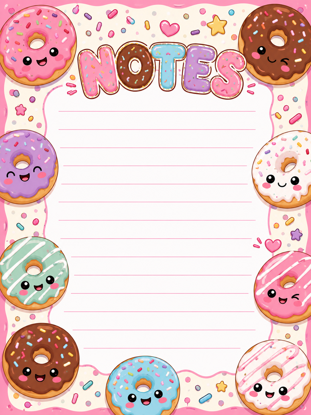 Donuts Notepad