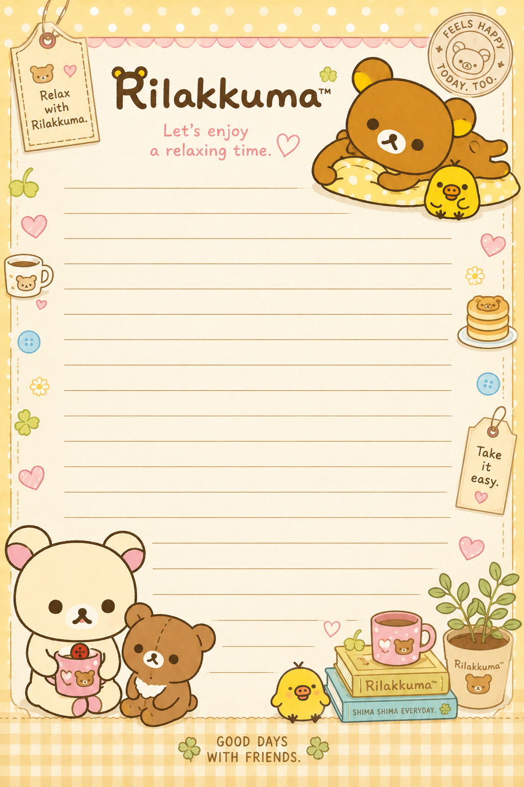 Rilakkuma Notepad