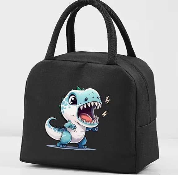 Dinosaur Lunch Bag - Black