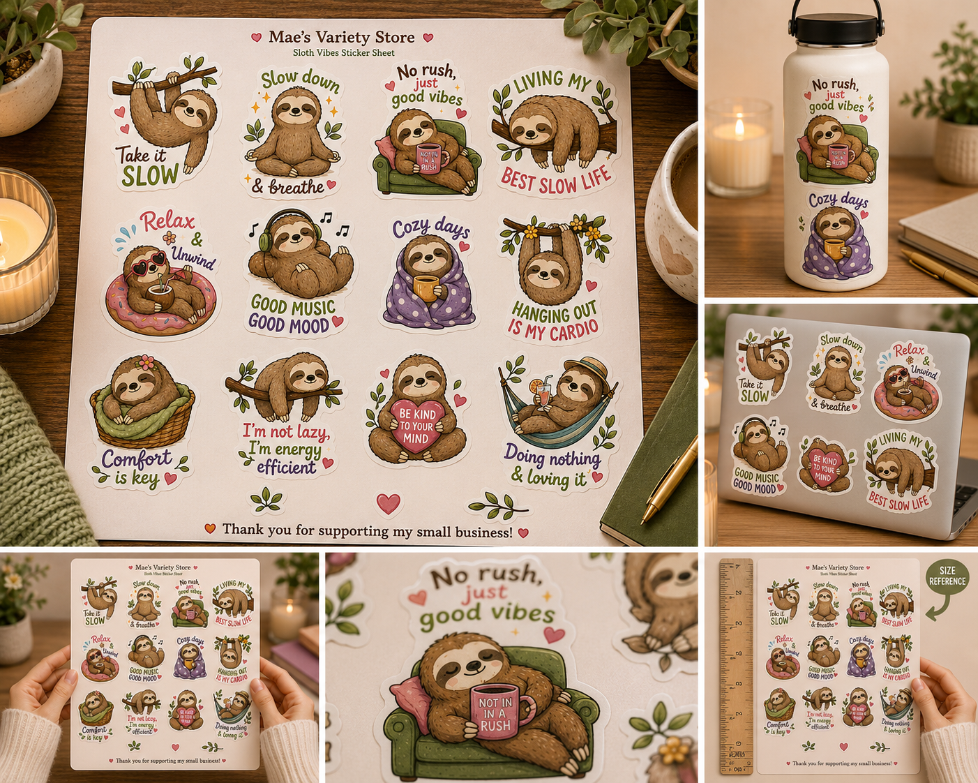 Sloths Stickers