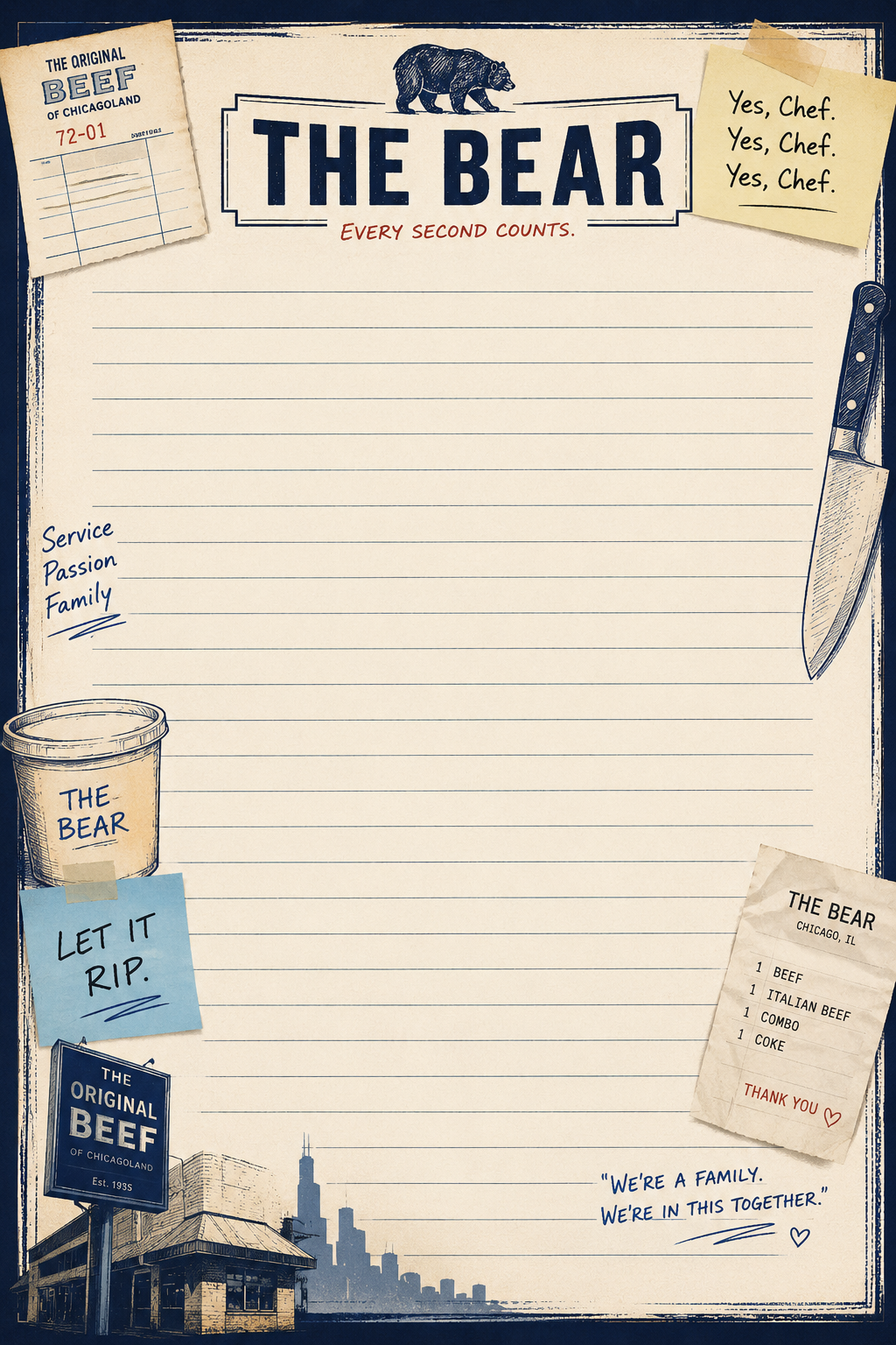 The Bear Notepad