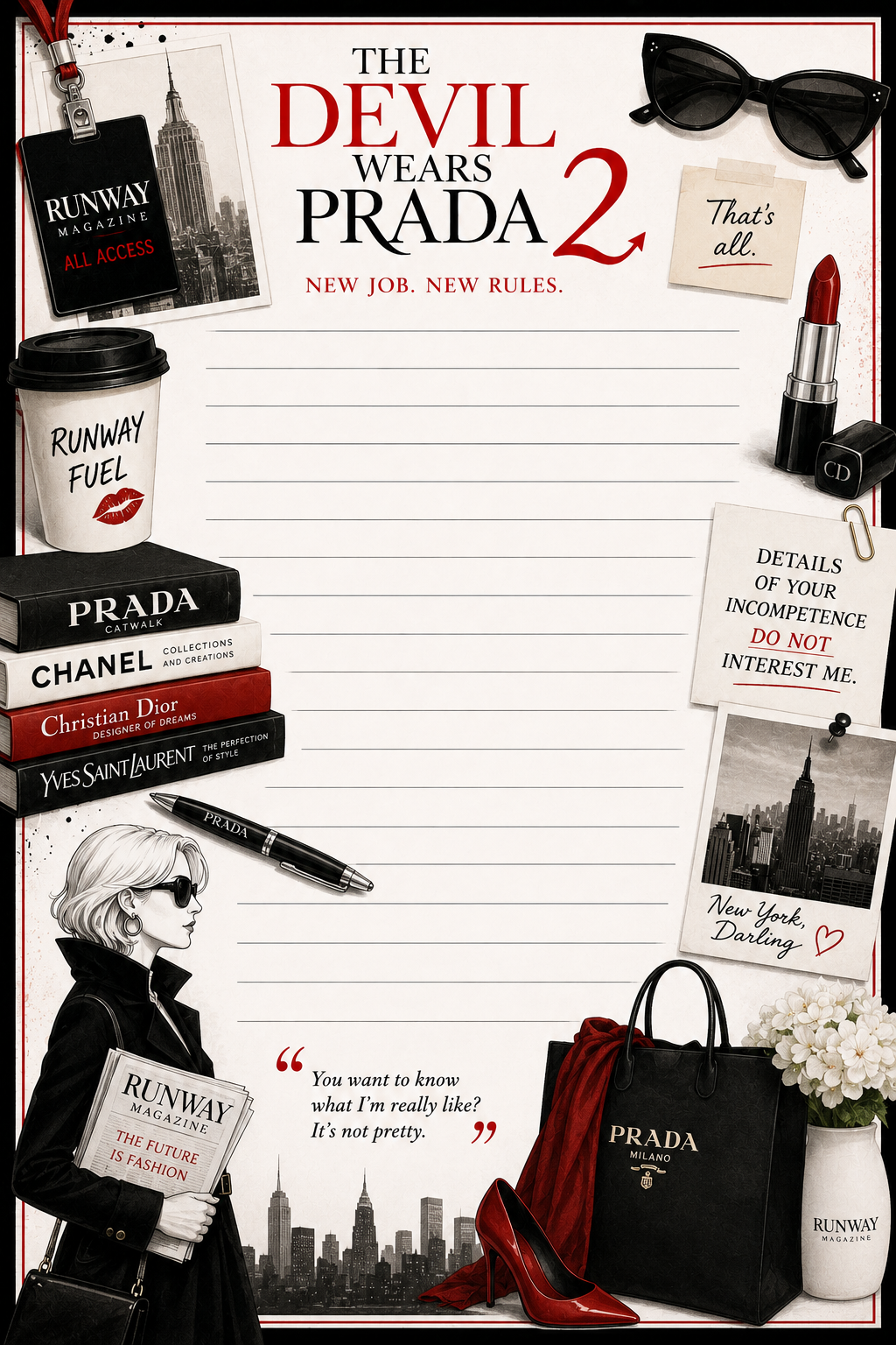 The Devil Wears Prada 2 Notepad