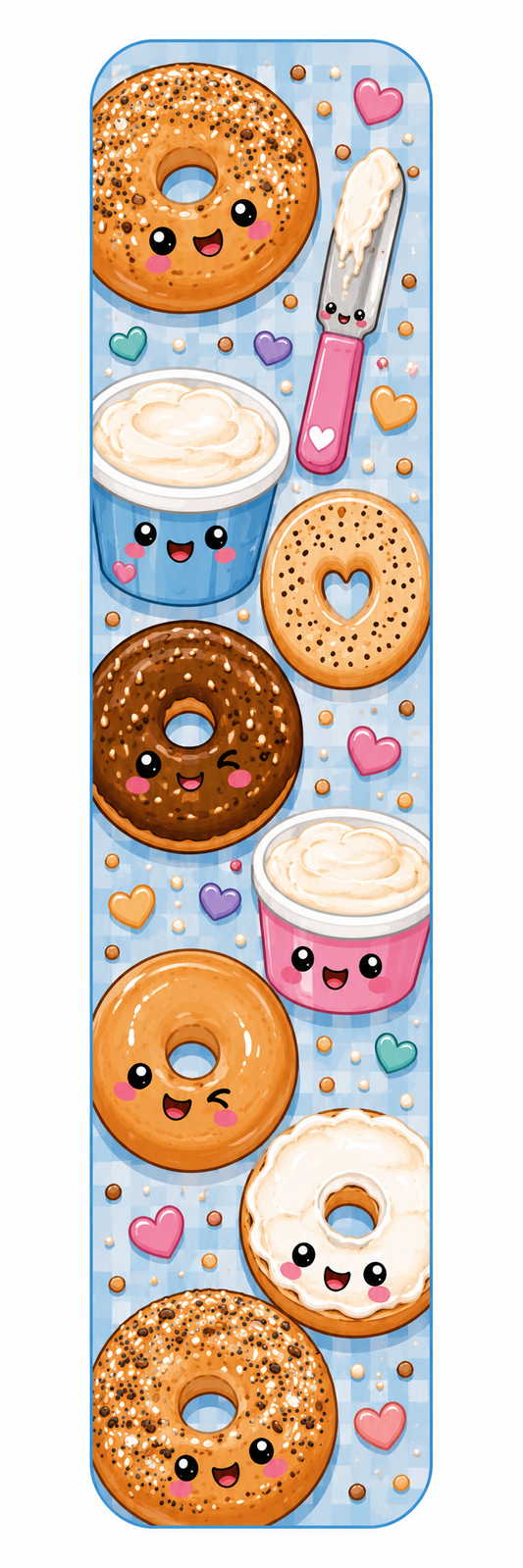 Bagels and Cream Cheese Bookmark