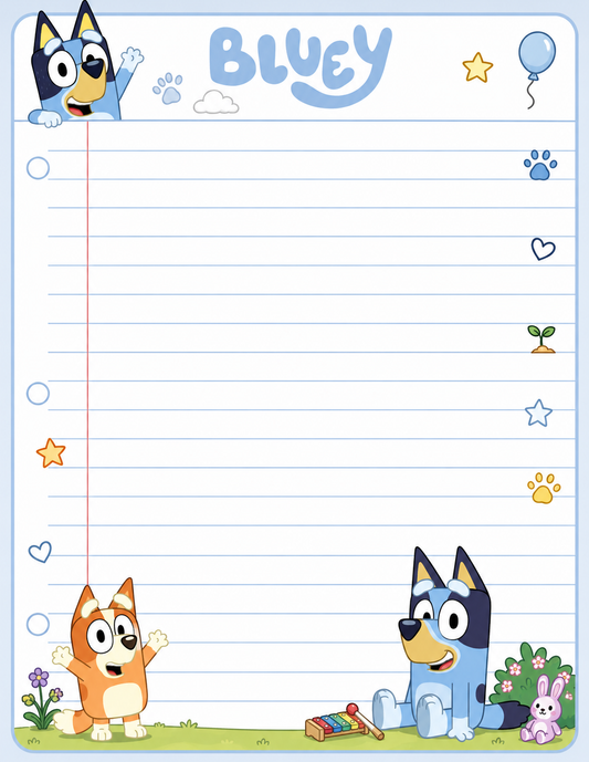 Bluey Notepad
