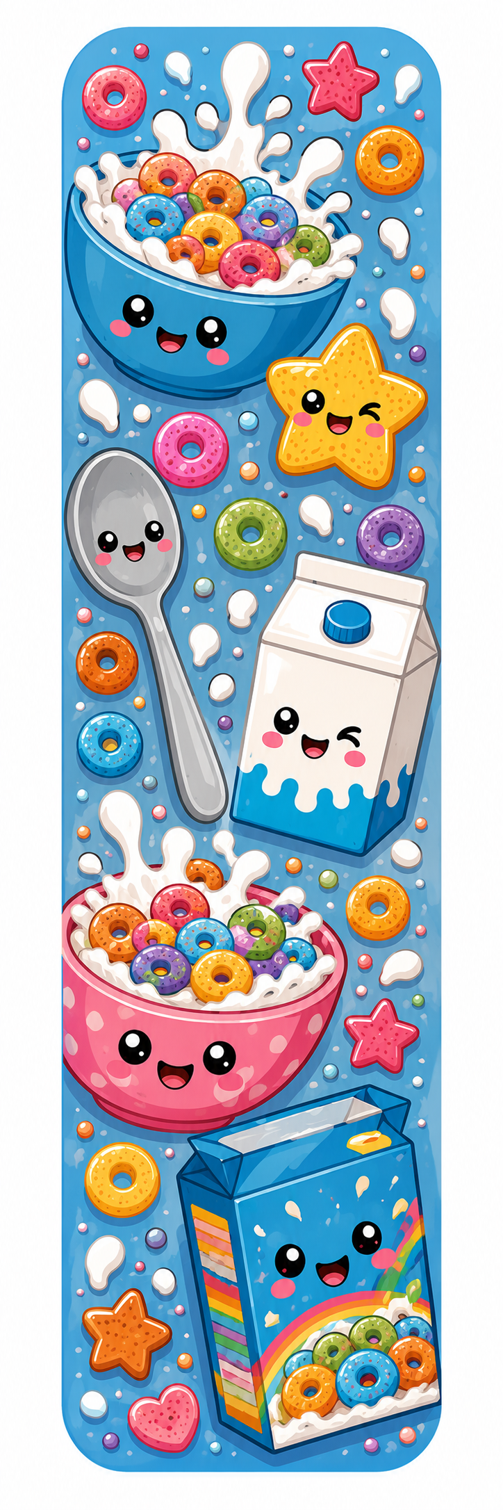Cereal and Milk Bookmark