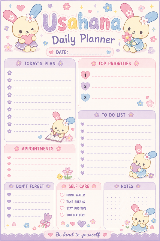 Usahana Daily Planner