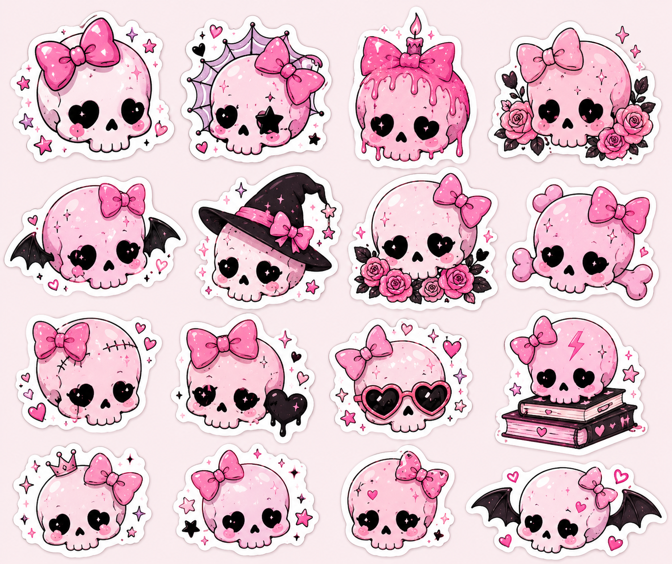 Pink Skulls