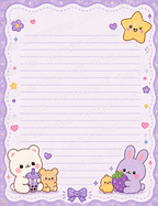 Purple "Notes" Notebook - V2 (Professionally Printed)