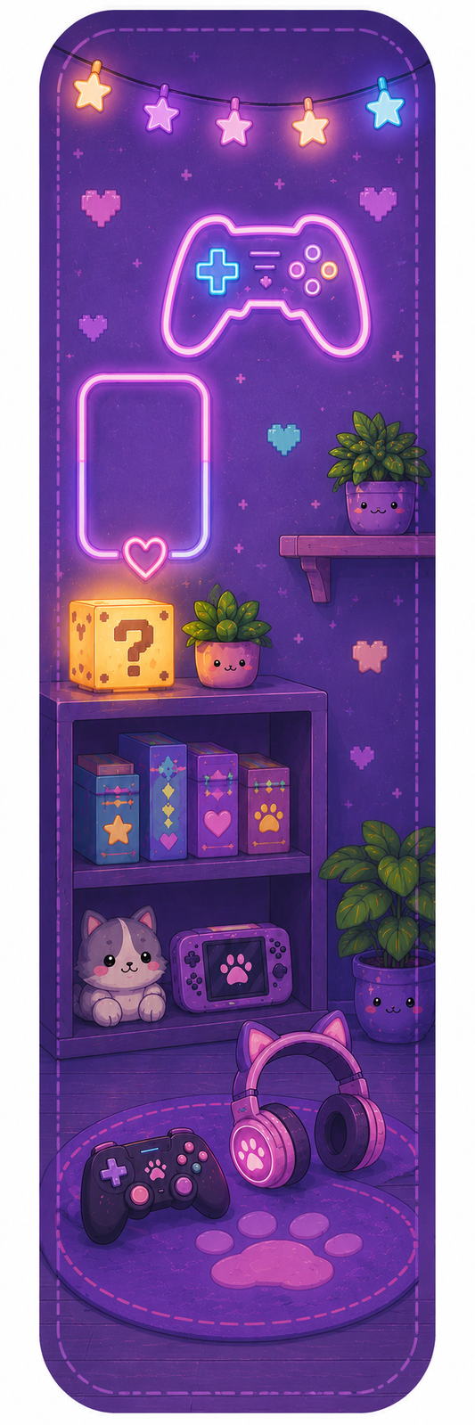 Digital Purple Bookmark