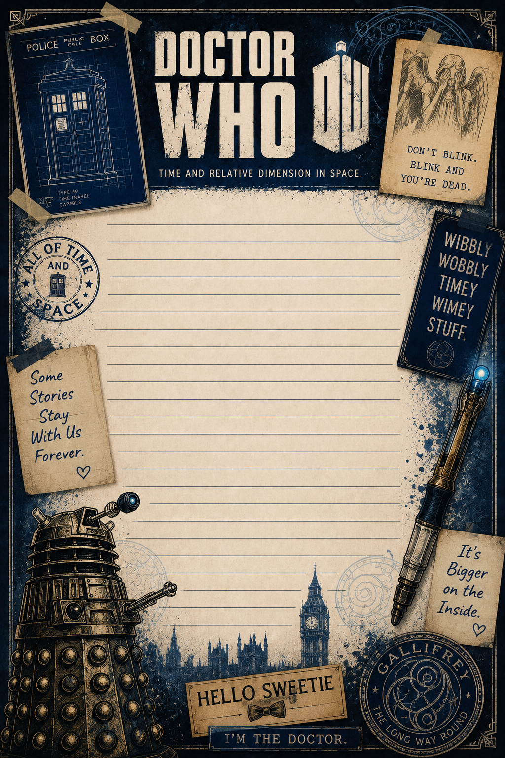 Doctor Who Notepad