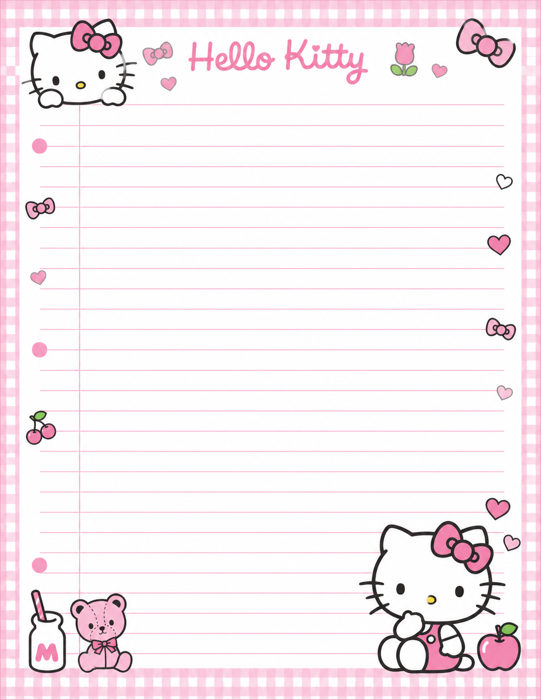 Hello Kitty Notepad