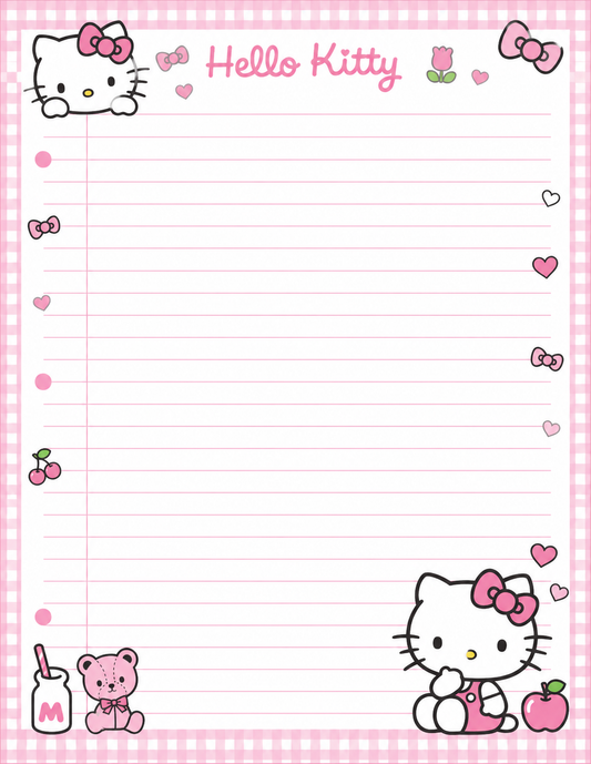 Hello Kitty Notepad