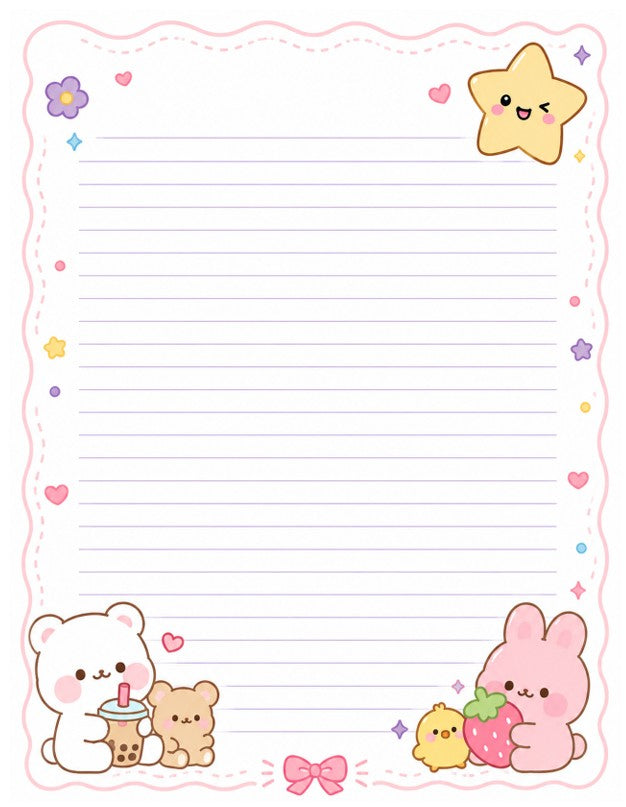 Purple "Notes" Notebook