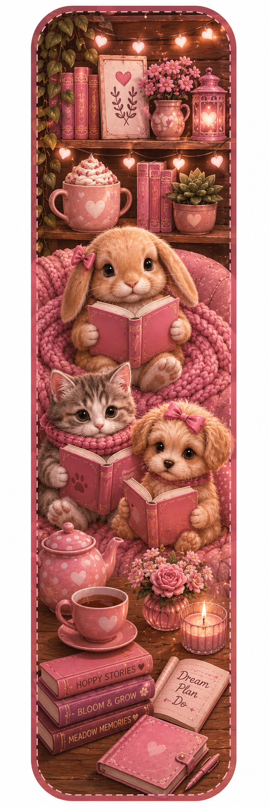 Pink Cozy Bookmark