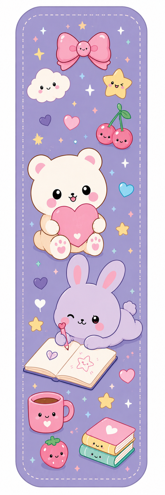 Purple Notes Bookmark