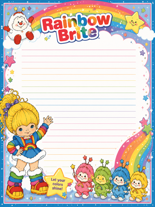 Rainbow Brite Notepad