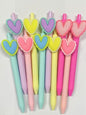 Multi-Colored Heart Pens