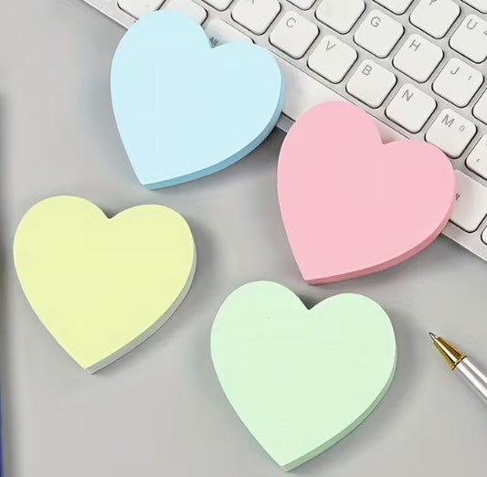 Heart-Shaped Sticky Notes