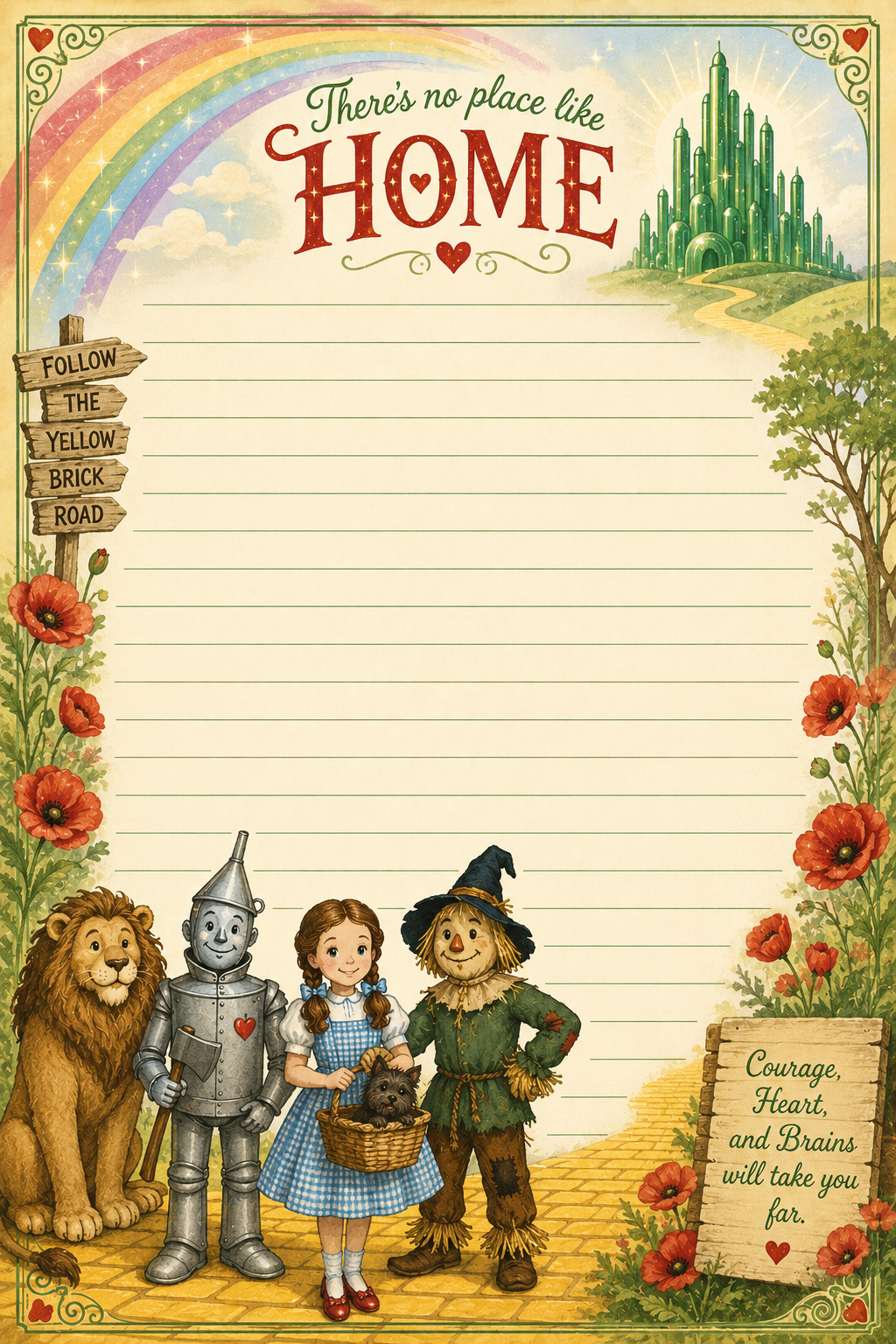 The Wizard of Oz Notepad