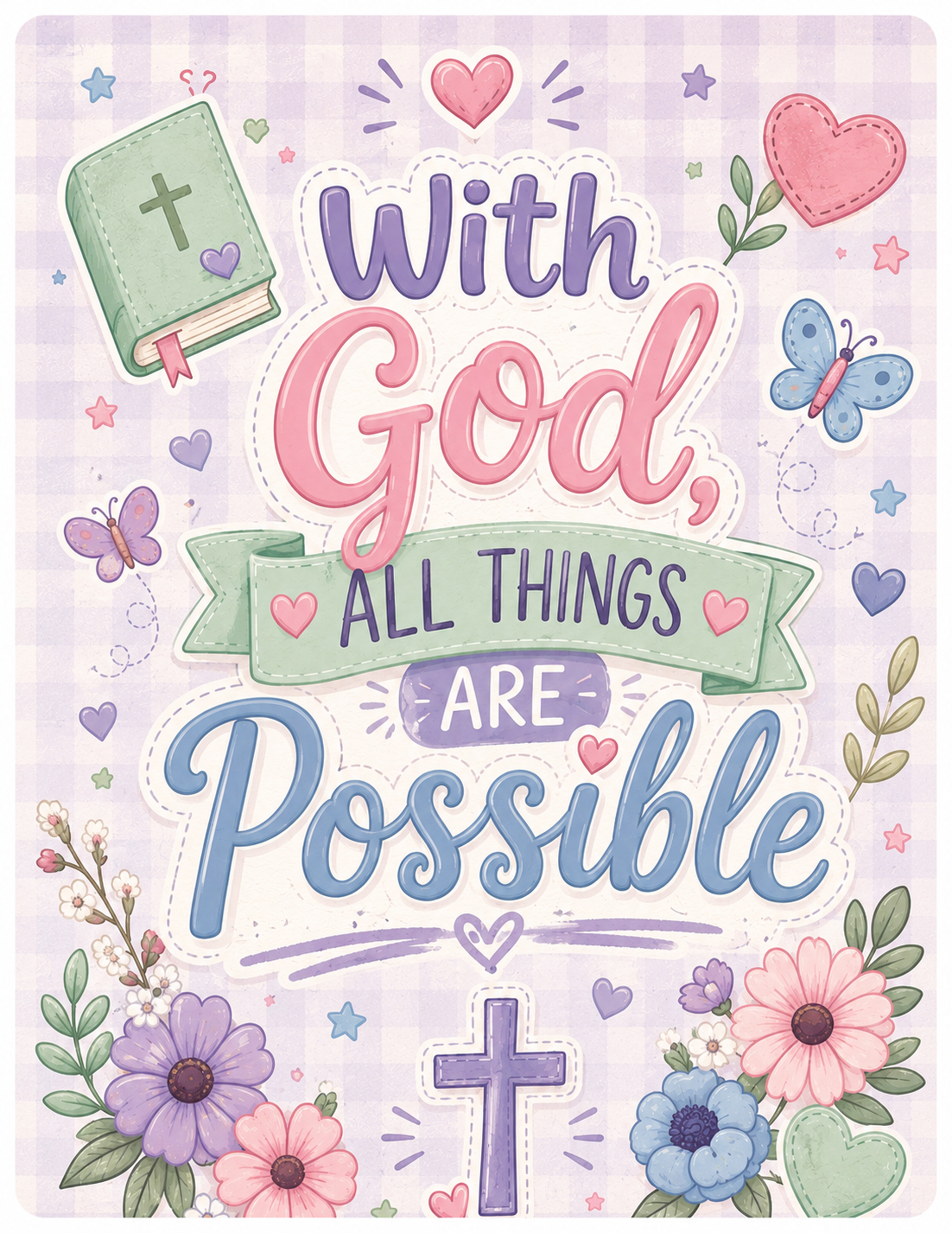 With God, All Things Are Possible Composition Book