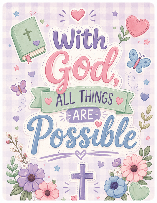 With God, All Things Are Possible Composition Book